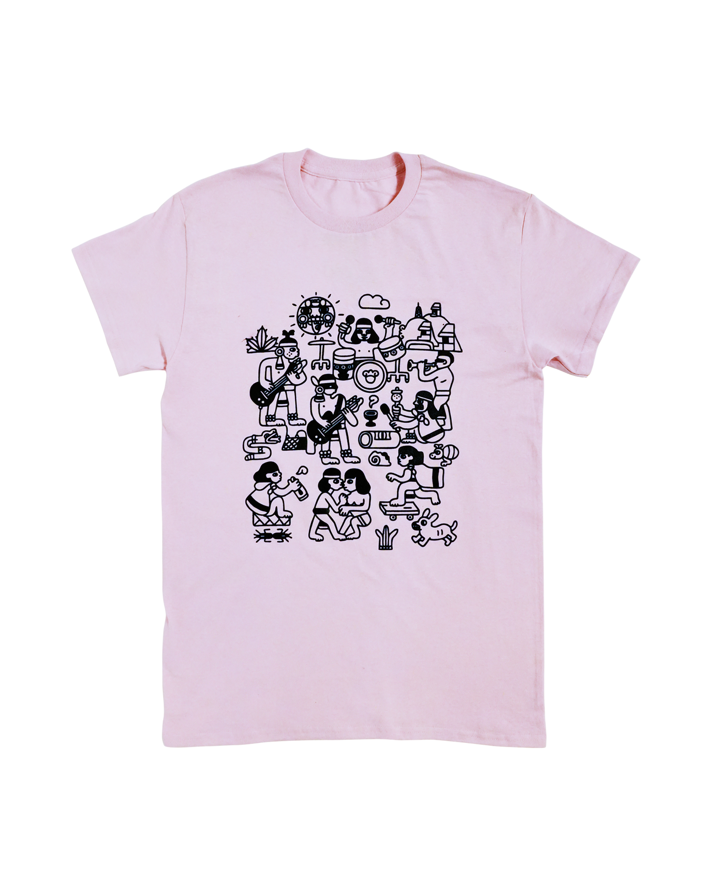 Maldito Perrito Playera Rosa Clara