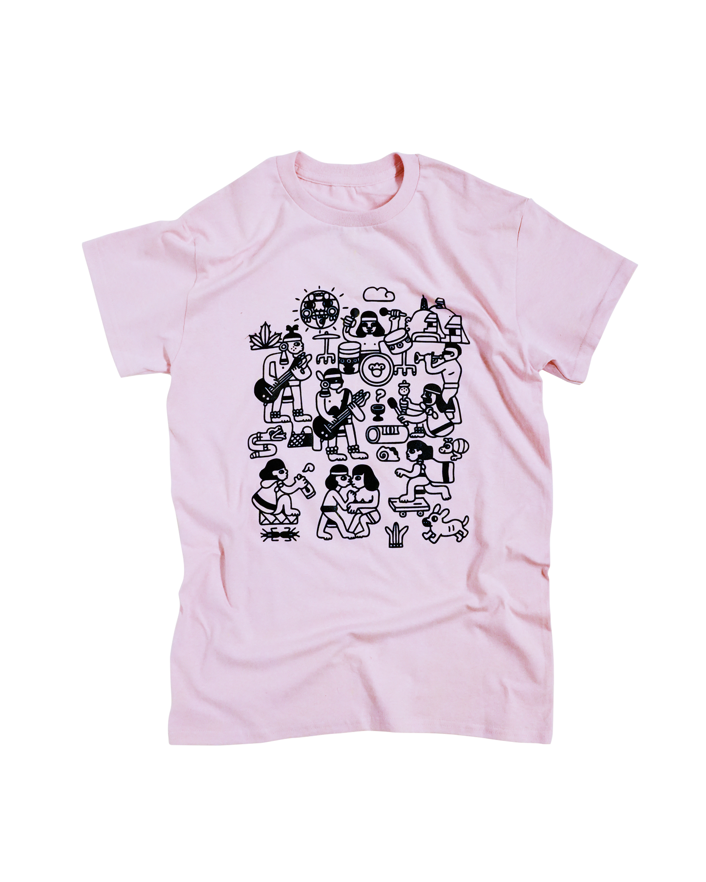 Maldito Perrito Playera Rosa Clara